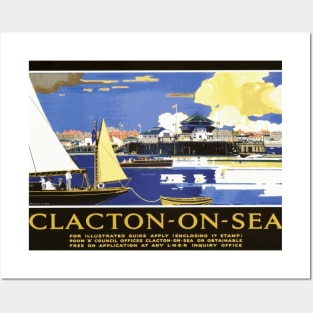 Vintage British Travel Poster: Clacton on Sea Posters and Art